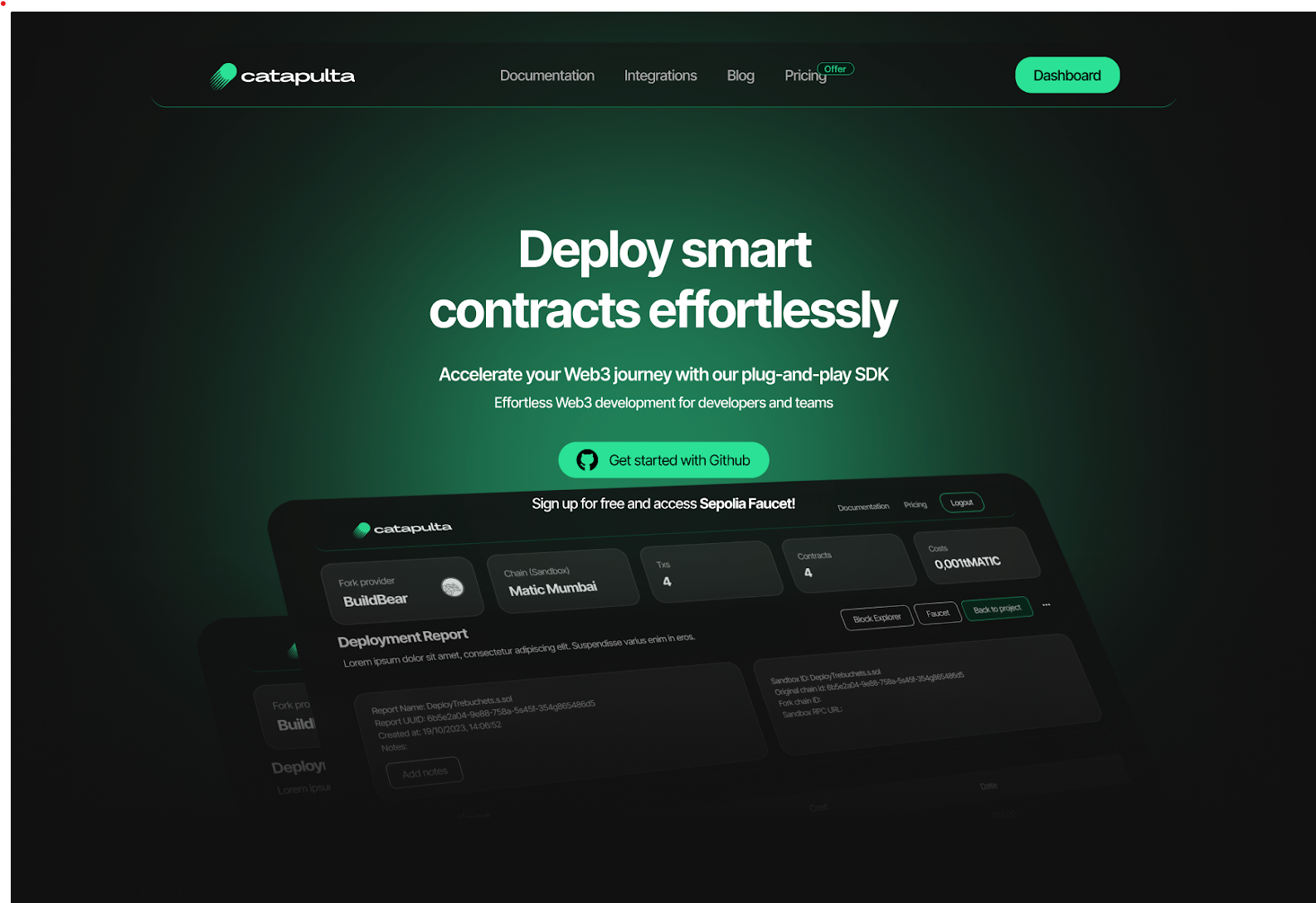 Catapulta Landing Page